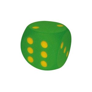 Foam Dice, 6,3" 