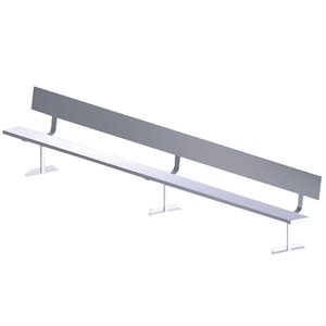 Banc amovible en aluminium avec dossier