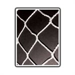 Pair of DOM Knotless Nylon Nets for Hockey Goals, 72" X 48"