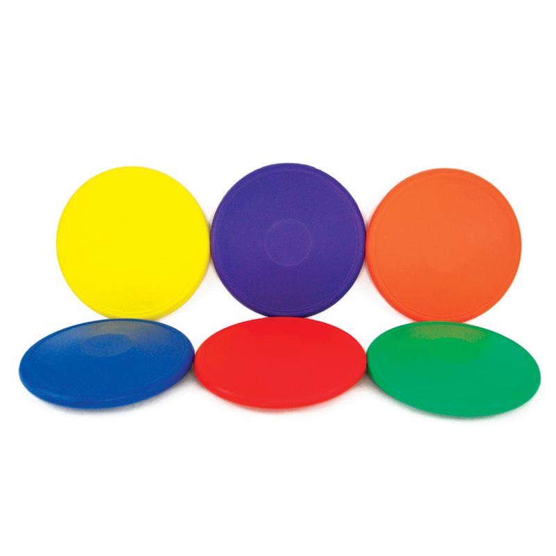 Set of 6 Foam Mini Discs, 6.3" (16 cm)