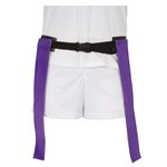 Ceinture de flag-football a double fanions mauves