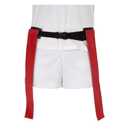 Ceinture de flag-football a double fanions rouges