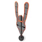 Basketball Defensive Mannequin, Adjustable From 6-½' to 8'