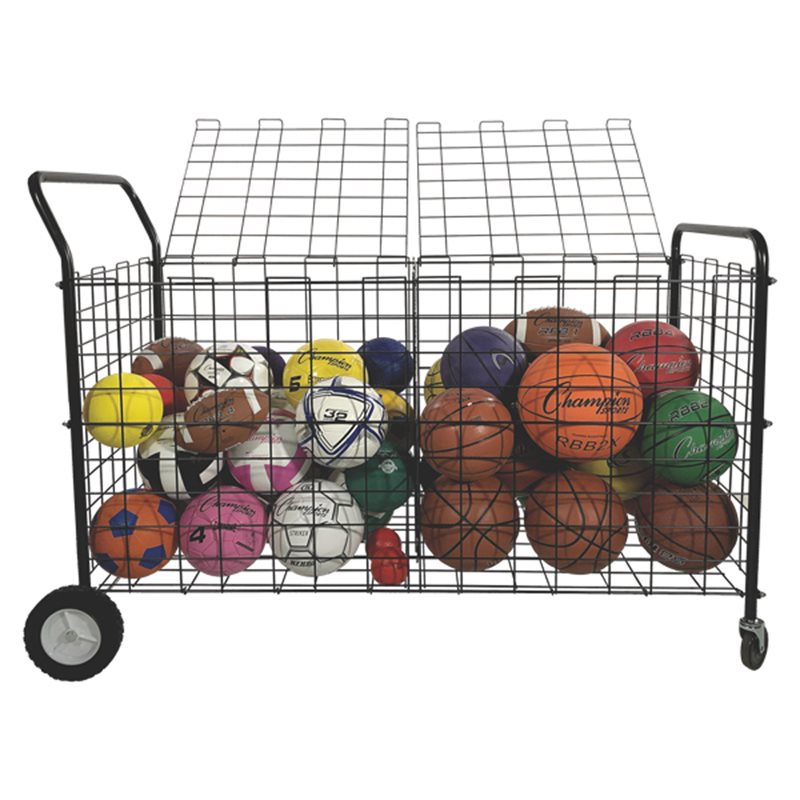 Double Lockable Ball Cage on Wheels, Capacity of 30 Balls