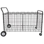 Double Lockable Ball Cage on Wheels, Capacity of 30 Balls