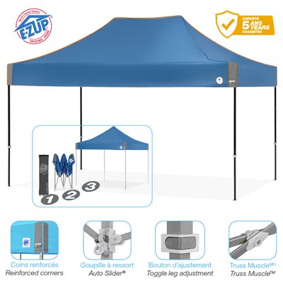 Steel Shelter, No Logo, 10'x15', Royal Blue