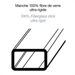 Bâton de hockey DOM Elite en fibre de verre