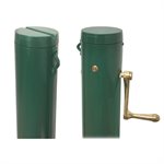 Pair of Tennis Round Poles with Anchors, Green