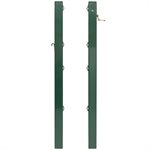 Pair of Tennis Square Poles with Anchors, Black