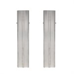 Pair of Tennis Square Poles with Anchors, Green