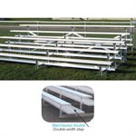 Gradin 5 rangées marchepied double