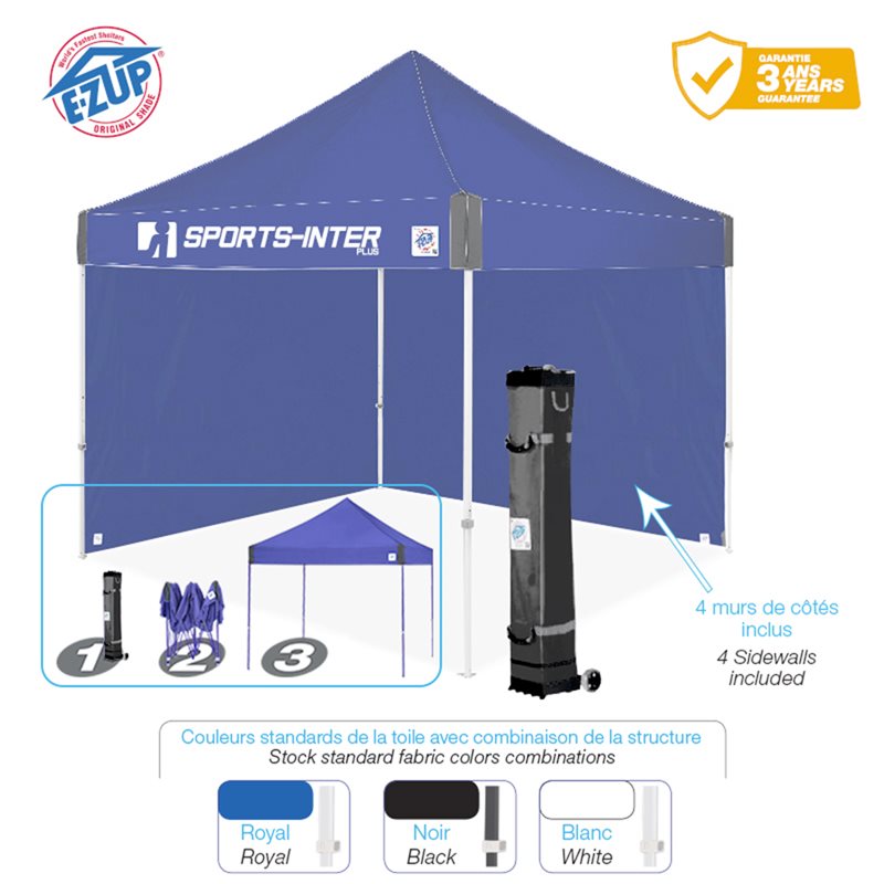 Abri rétractable E-Zup VANTAGE, ensemble ÉCONO