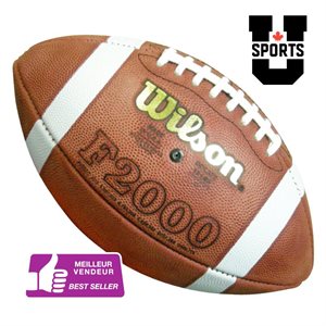 Ballon de football de compétition officiel Wilson U Sports en cuir #9