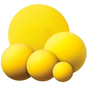 Yellow Uncovered Foam Ball