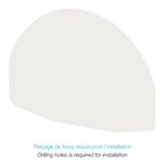 Polyethylene Backboard, Front Mount, Undrilled, ¾"