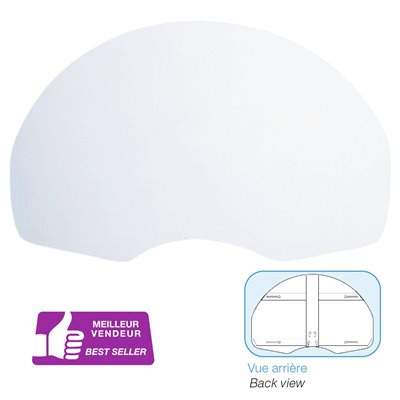 Panneau de baskeball éventail en acier, montage arrière