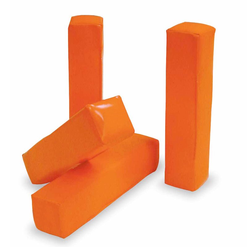 Line and end zone pylons with weighted base Set of 4