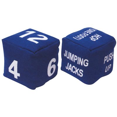 2 Cotton Fitness Dices, 4-½"