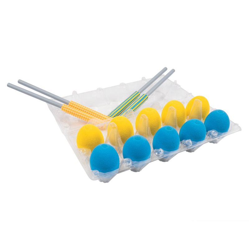 Eggs and Stackable Chopsticks Fine Motor Skills Game 