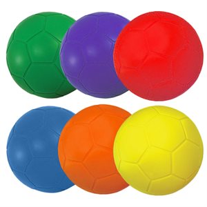 Set of 6 Soccer Foam Balls, without covering, #4