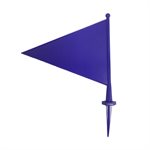 Field Flag Marker with Spike, Blue