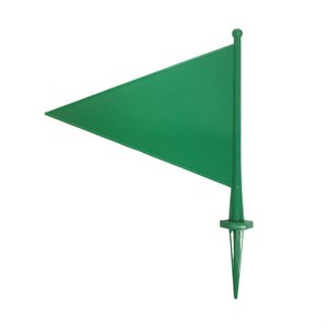 Field Flag Marker with Spike, Green
