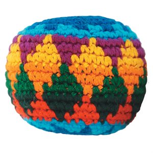 Crocheted Coton Hacky Sack, 2-¾" (7 cm)