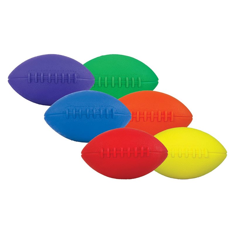 6 Mini Foam Footballs