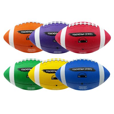 6 rubber footballs, #6