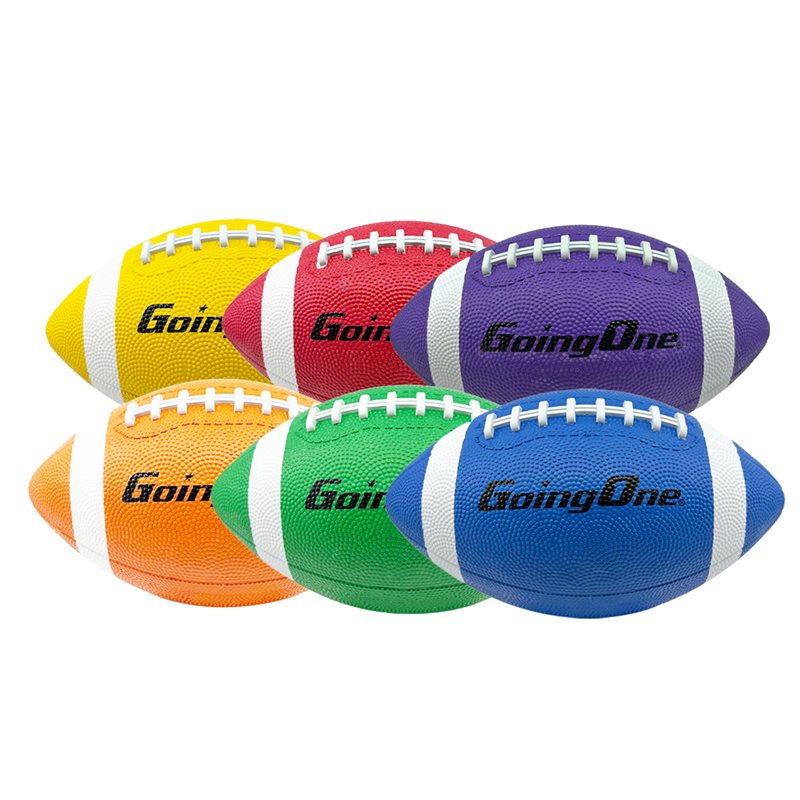 Recreational Rubber Footballs, set of 6