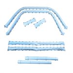 34" (86cm) Deep Goal protectors frame padding COMPLETE set