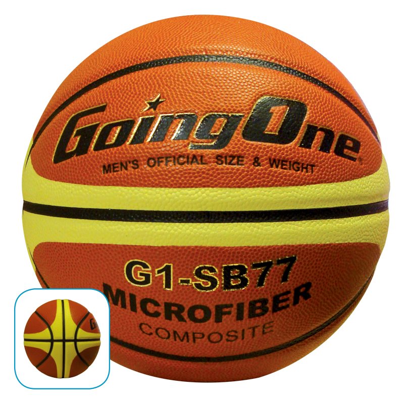 Ballon de basketball de partie, cuir composite