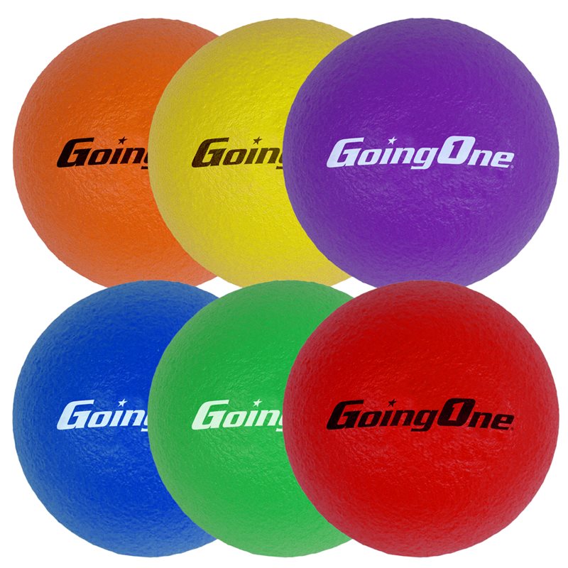 Set of 6 Going One Skin Foam Dodgeballs