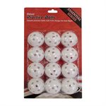 12 perforated plastic golf balls