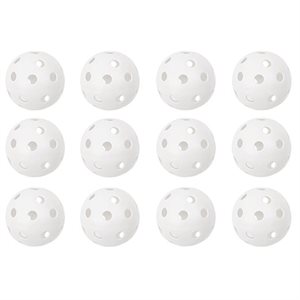 12 Hollow Plastic Training Baseballs, 9" (23 cm)