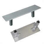 Plaque de lanceur, ancrage amovible