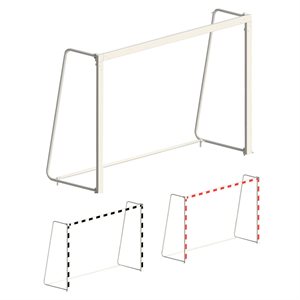 Pair of Foldable Painted Aluminium Handball Goals