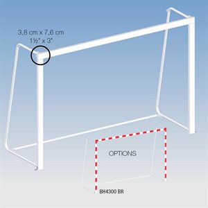 Pair of Foldable Painted Steel Junior Handball Goals, 5' X 7'