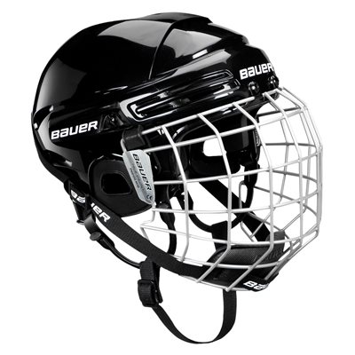 Casque de hockey avec grille complète, M