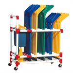 PVC Cart for Hockey Sticks and Accessories
