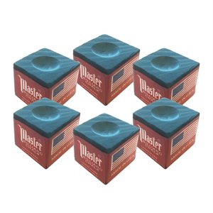 Billiard Cue Chalk, 6 pieces