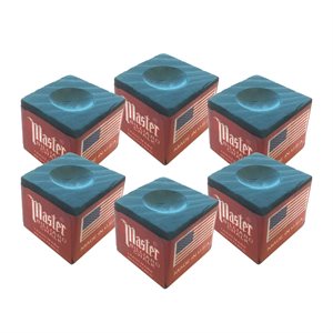 Billiard Cue Chalk, 6 pieces