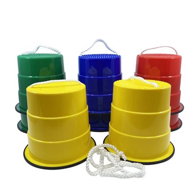 4 Pairs of Plastic Adjustable Stilts, 5"