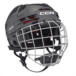 Casque CCM TACKS 70 certifié pour le hockey sur glace, avec grille - NOIR