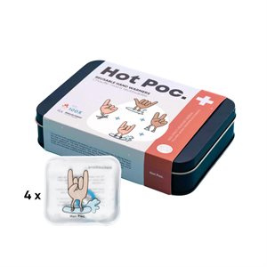 Pack of 4 Reusable Hot Poc Hand Warmers