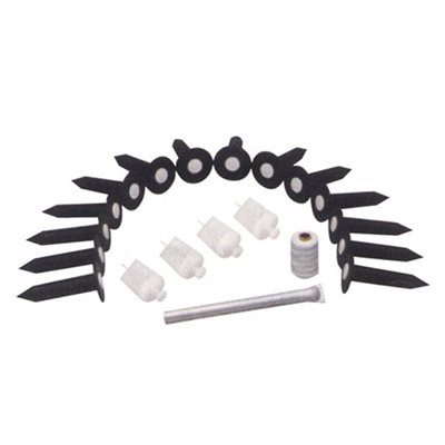 14 ancrages de soccer avec couvercles et accessoires