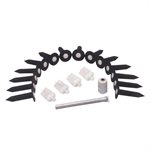 14 ancrages de soccer avec couvercles et accessoires