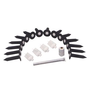 14 ancrages de soccer avec couvercles et accessoires