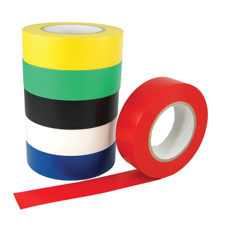 Set of 6 rolls of adhesive floor tape, 1½" (38 mm)