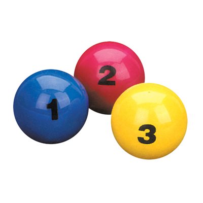 Set of 3 colorful juggling balls Set of 3 colorful juggling balls